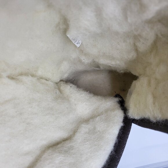 EMU Australia Nisha Button Brown Suede Merino Wool Mid Calf Winter Boots Size 8 - Picture 8 of 11